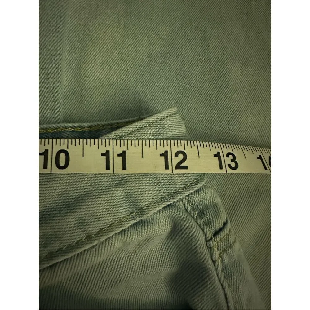 Princess Polly Raw Hem straight leg jeans 2 wide leg - Picture 4 of 8